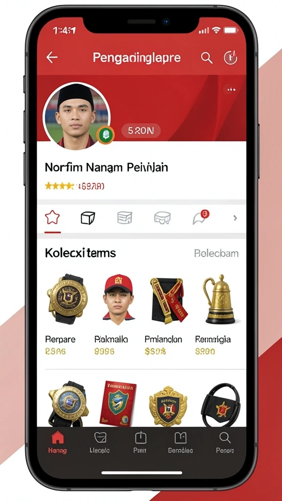 Menampilkan karakter unik yang siap untuk bertempur.
