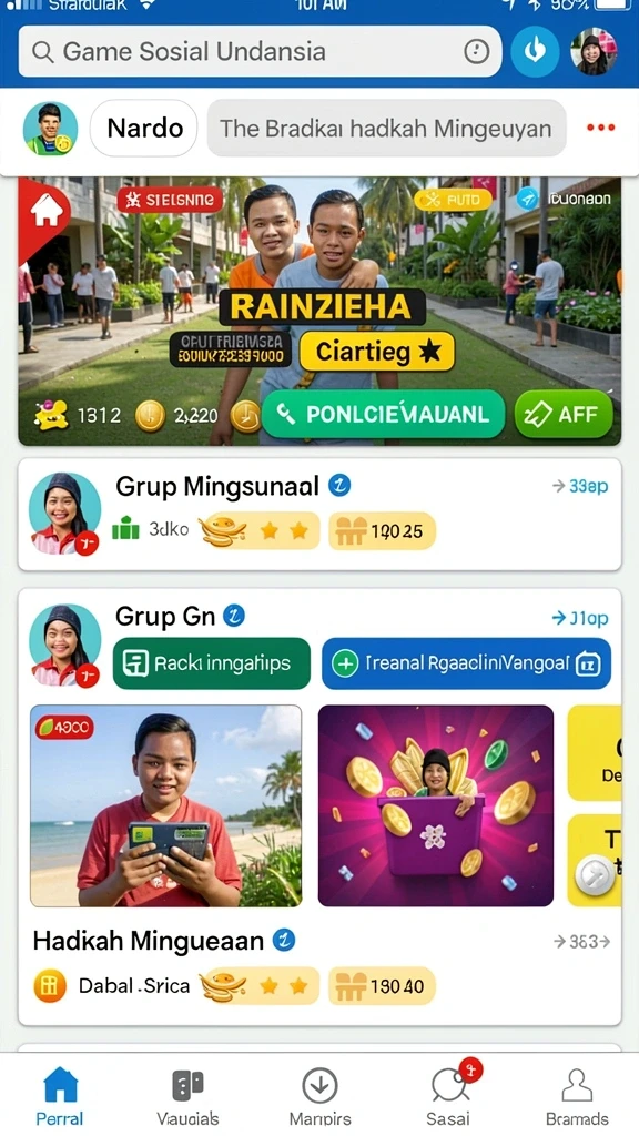 Komunitas aktif yang siap mendukung permainan Anda.