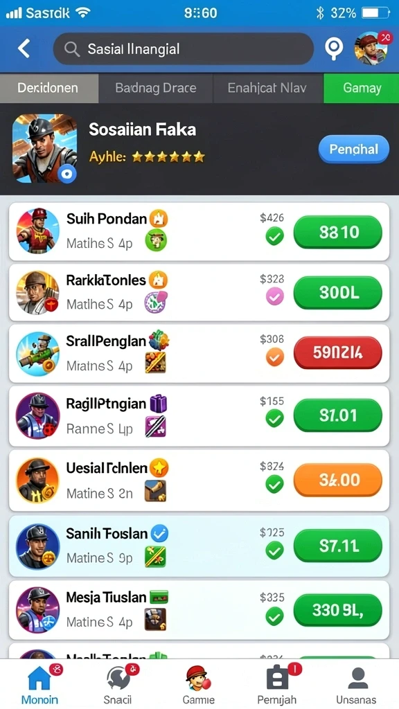 Screenshot menunjukkan antarmuka pengguna yang intuitif dan menarik.