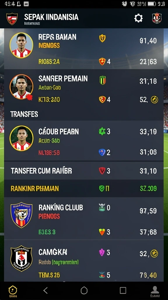 Screenshot menunjukkan tampilan antarmuka permainan yang menarik.