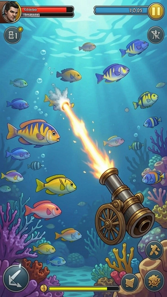 Screenshot menampilkan tampilan grafis yang memukau dari latar belakang game.