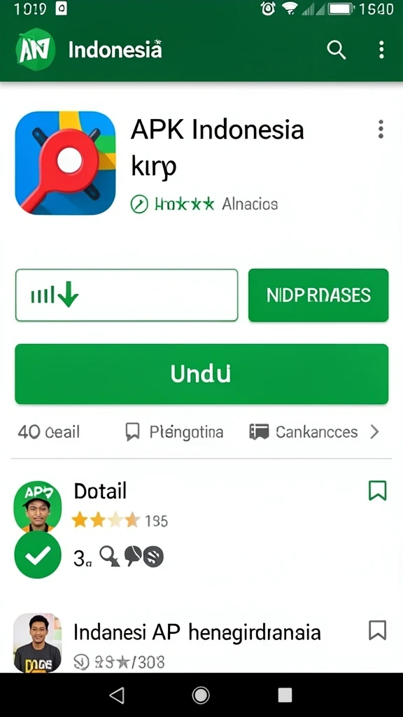 Tampilan menu yang mudah dinavigasi.