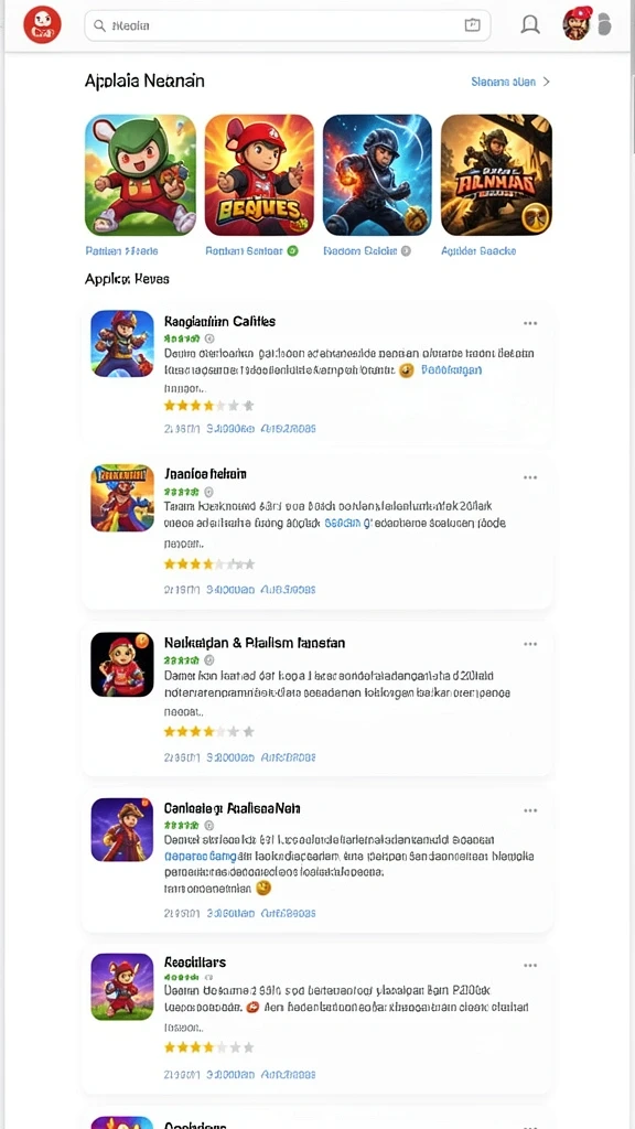 Senarai mode permainan yang bervariasi dan menarik.