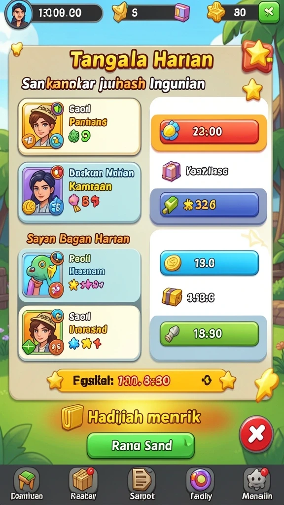 Mode permainan yang seru dan menantang.