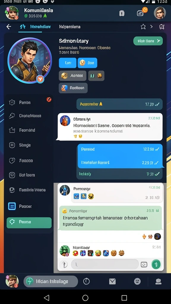 Tampilan grafis yang menggugah selera.