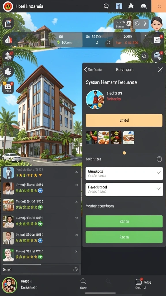 Layar antarmuka pengguna yang intuitif dan mudah digunakan dalam LANGIT777.