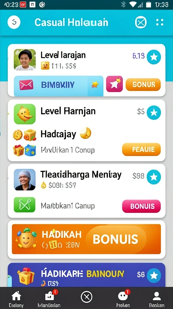 Fitur leaderboard untuk kompetisi antar pemain.