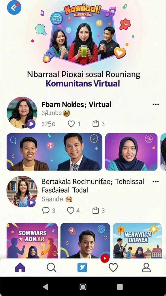 Tampilan antarmuka utama yang menarik dan mudah dinavigasi.