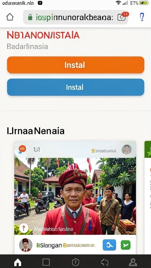 Tampilan utama PAKBOSTOGEL yang menarik dan mudah dinavigasi.