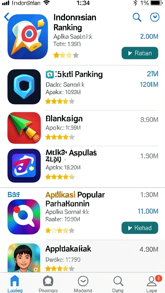Tampilan awal yang menarik dan intuitif.