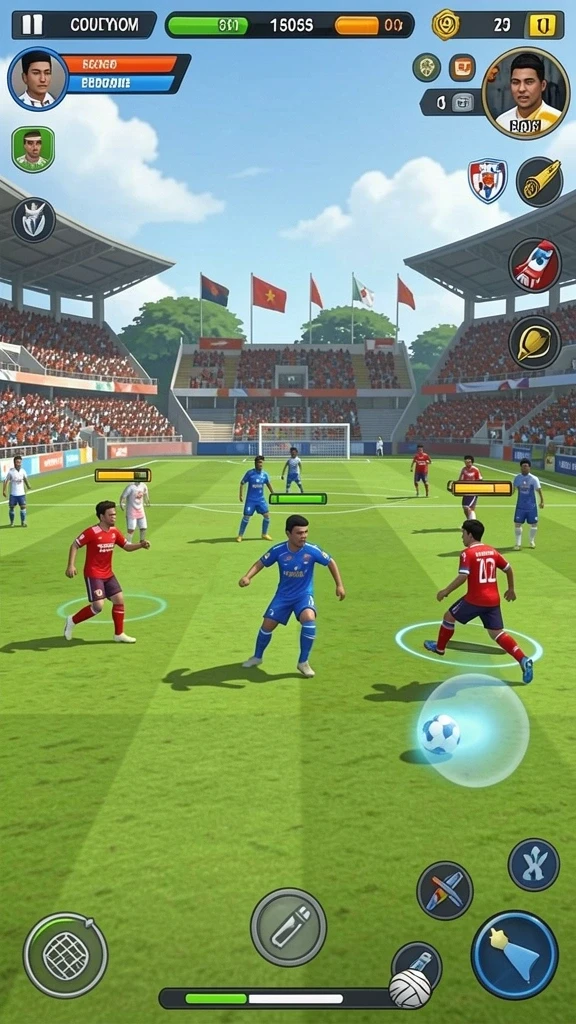 Screenshot menampilkan karakter utama dengan efek serangan yang stunning.