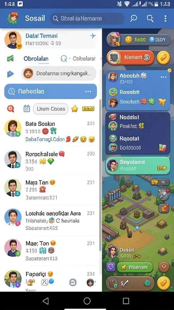 Tangkapan layar ketiga memperlihatkan suasana multiplayer yang seru.