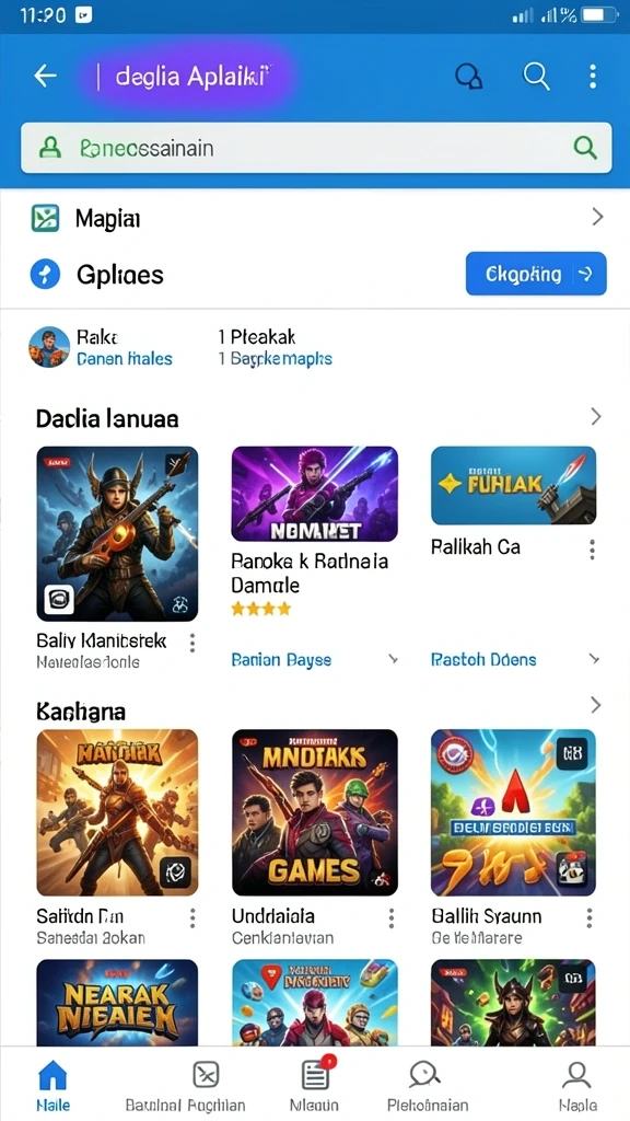 Screenshot menunjukkan tampilan grafis yang menarik.