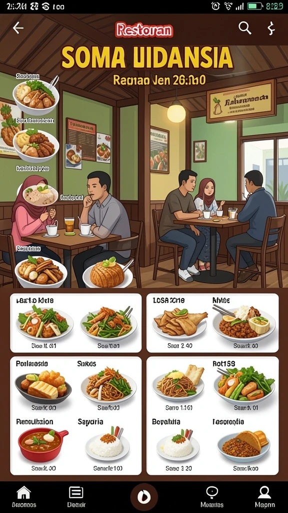 Tampilkan karakter unik dalam petualangan.