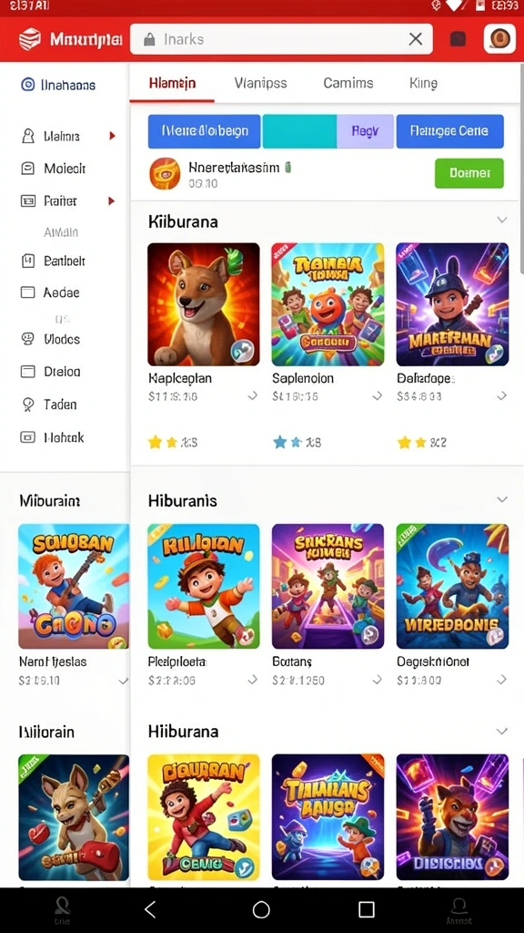 Tangkapan layar menampilkan interaksi seru dalam game.